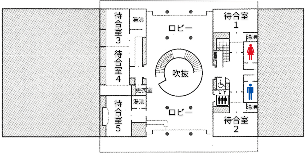 瀬戸市斎苑の館内案内図